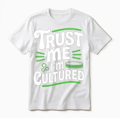 Trust Me I’m Cultured Microbiologist Unisex T-Shirt - White