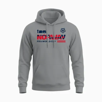 Kids Fifa World Cup26 Qualifier Norway Unisex Hoodie - Sport Grey