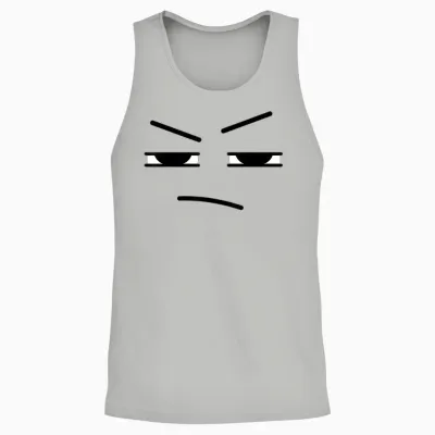 Creepy Funny Carrots Face Halloween Costume Kids and Adults Unisex Tank Top - Ash