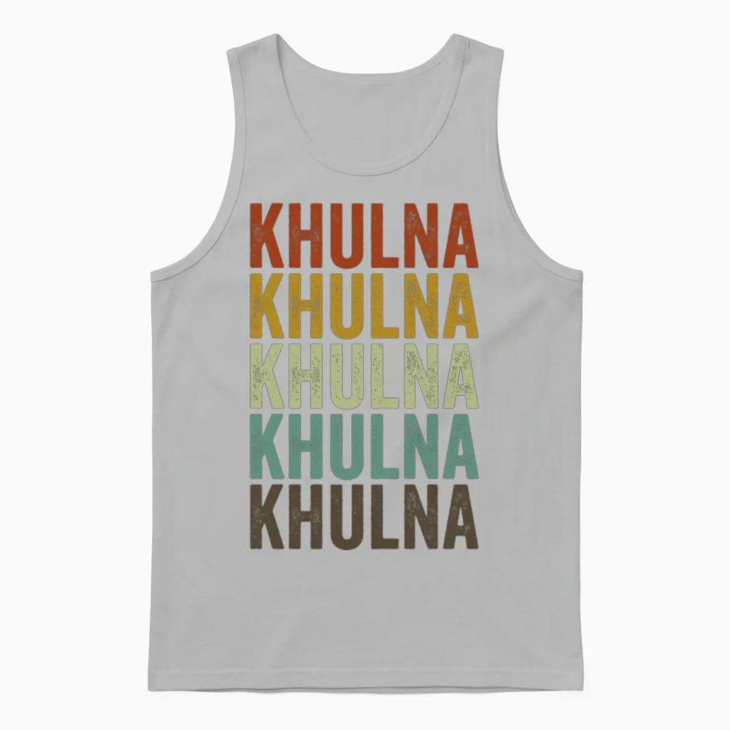 Khulna Bangladesh Retro Vintage Unisex Tank Top - Ash