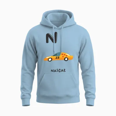 N Is Nascar Unisex Hoodie - Light Blue