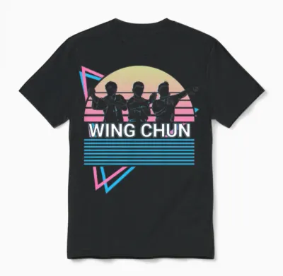 Kung Fu Retro Unisex T-Shirt - Black