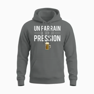 A Godfather Who Manages Pressure Joke Godfather Humor Unisex Hoodie - Graphite Heather