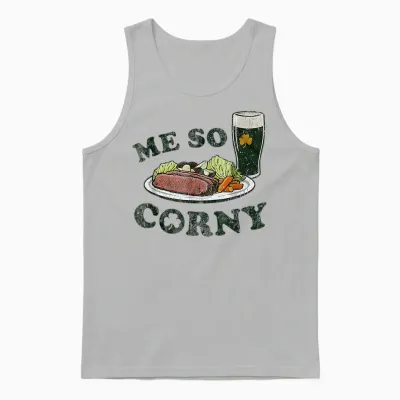 St Patrick's Day Unisex Tank Top - Ash