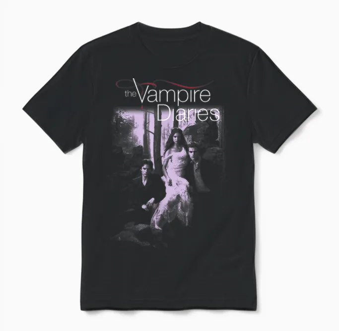 The Vampire Diaries T-Shirt, Black, S Unisex T-Shirt in Black