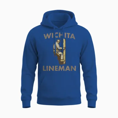 Lyriclyfe - Sweatshirt - Wichita Lineman Unisex Hoodie - Royal