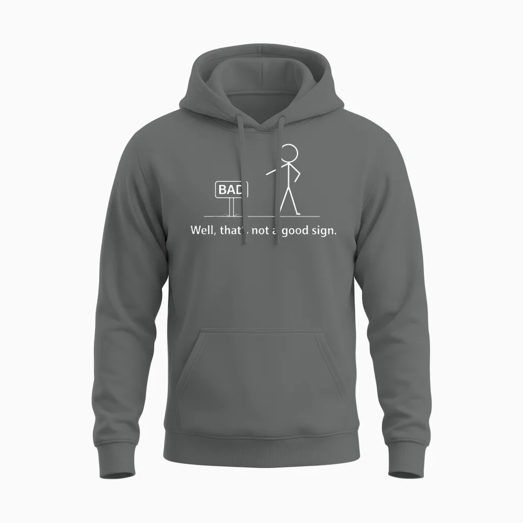 Well That's Not a Good Unisex Hoodie in Graphite Heather
