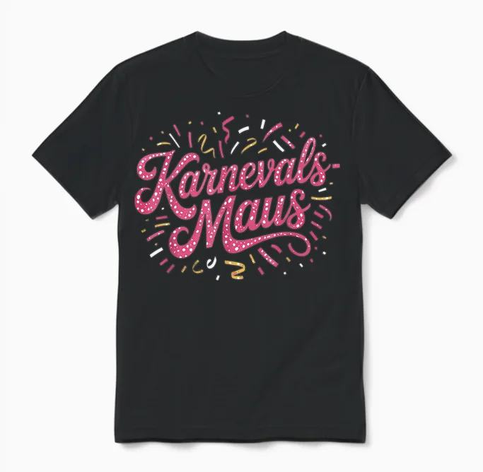 Carnival Mouse Carnival Cologne for Cologne Alaaf Carnival Mouse Unisex T-Shirt in Black