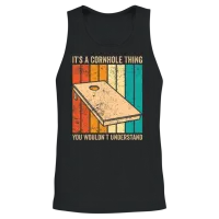 Funny Cornhole Unisex Tank Top - Black – 2