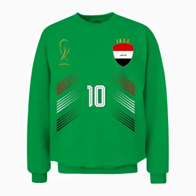 Iraq Flag Iraqi Pride Lovers Retro Unisex Sweatshirt - Irish Green