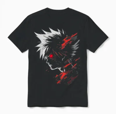 @n!my Anime Manga Pattern Art Anime T-Shirt, Black, Unisex-Adults, Unisex-Children, Short Sleeve, T-Shirt, Anime, S Unisex T-Shirt - Black