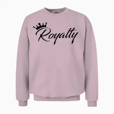 Royalty Unisex Sweatshirt - Light Pink