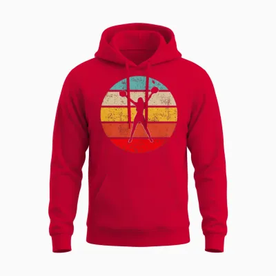 Cheerleading Retro Unisex Hoodie - Red