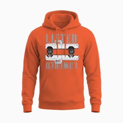 351 V8 Pure White Unisex Hoodie - Orange