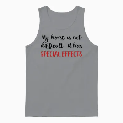 Horse Unisex Tank Top - Sport Grey