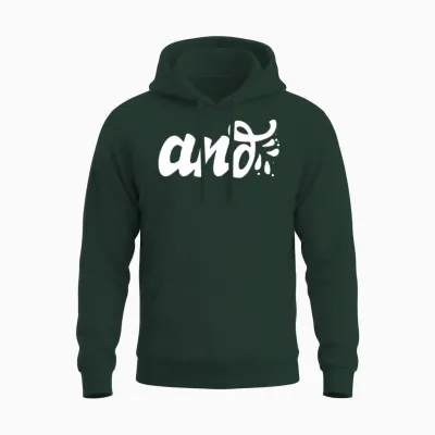 And Only Typography Funny Unisex Hoodie - Forest
