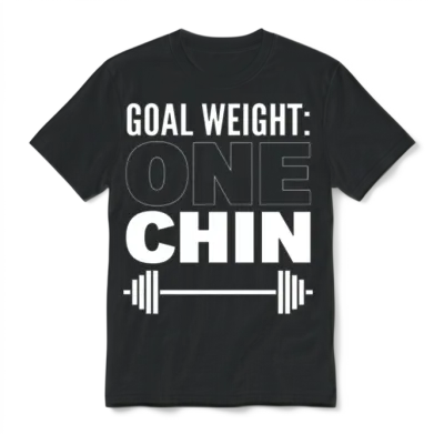 Funny Weight Loss Muscle Builder Unisex T-Shirt - Black