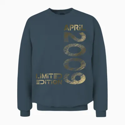 Limited Edition April 2009 Junge Mädchen 17. Geburtstag Unisex Sweatshirt - Dark Heather