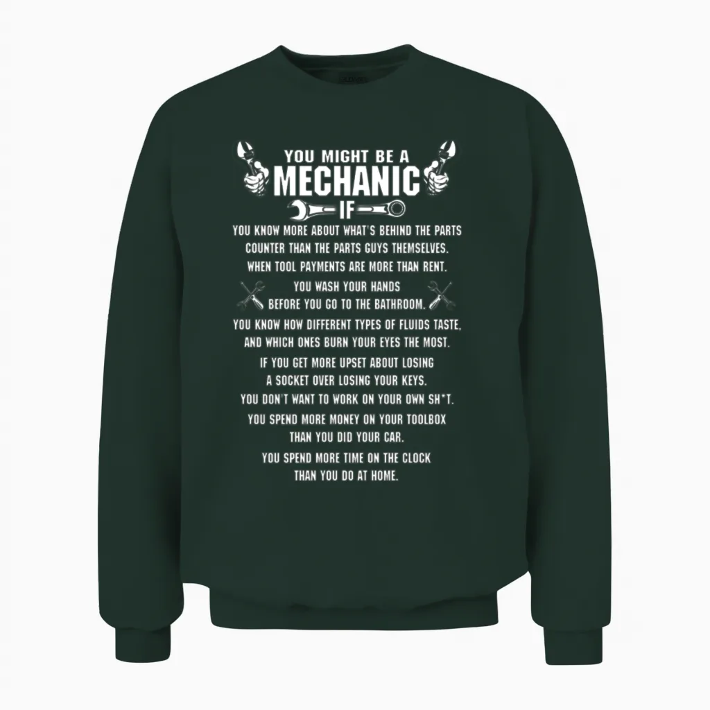 Mechanic Mechanic Mechanical Heart Tattoo Anime Unisex Sweatshirt in Forest