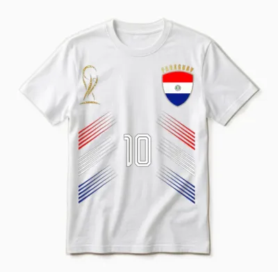 Drapeau Du Paraguay Pour Les Amateurs De Fierté Paraguayenne Rétro Unisex T-Shirt - White