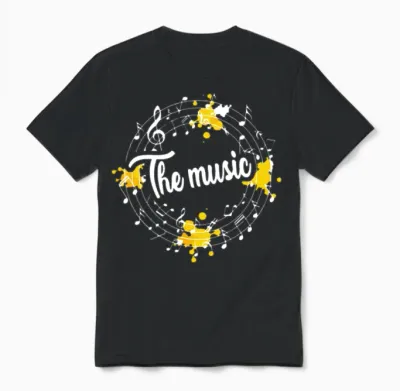 Face the Music Funny Unisex T-Shirt - Black