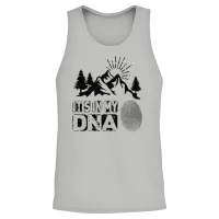 Hiking It in My Dna & Outdoors Unisex Tank Top - Ash – 2
