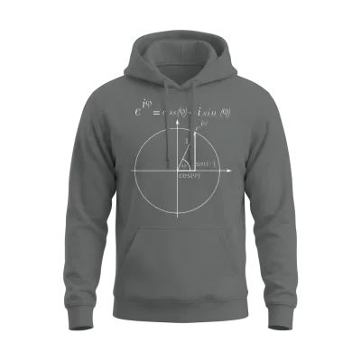 Einheitskreis Eulerische Formel Unisex Hoodie - Graphite Heather