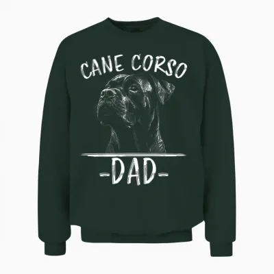 Cane Corso Papa Hund Cane Corso Unisex Sweatshirt - Forest