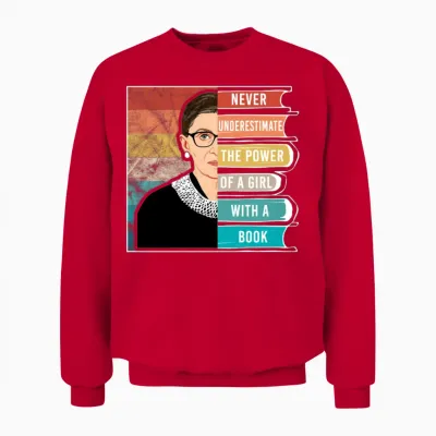 Ruth Bader Ginsburg - Rbg - Notorious - Feminist Unisex Sweatshirt - Red