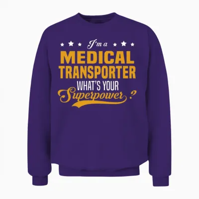 Medical Transporter Unisex Sweatshirt - Purple
