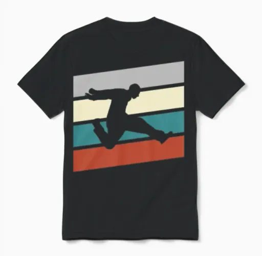 Parkour Retro Unisex T-Shirt in Black