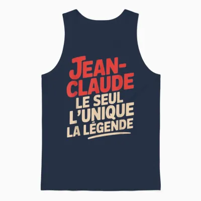 Jean Claude Men's Funny Funny Gift Idea Funny Unisex Tank Top - Navy