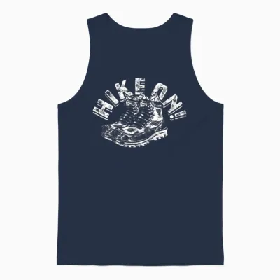 Hike On! - Hiking Unisex Tank Top - Navy