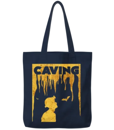 Caving Tote Bags - Navy