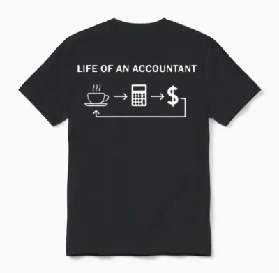 Life of an Accountant Wife T Shirts Unisex T-Shirt - Black