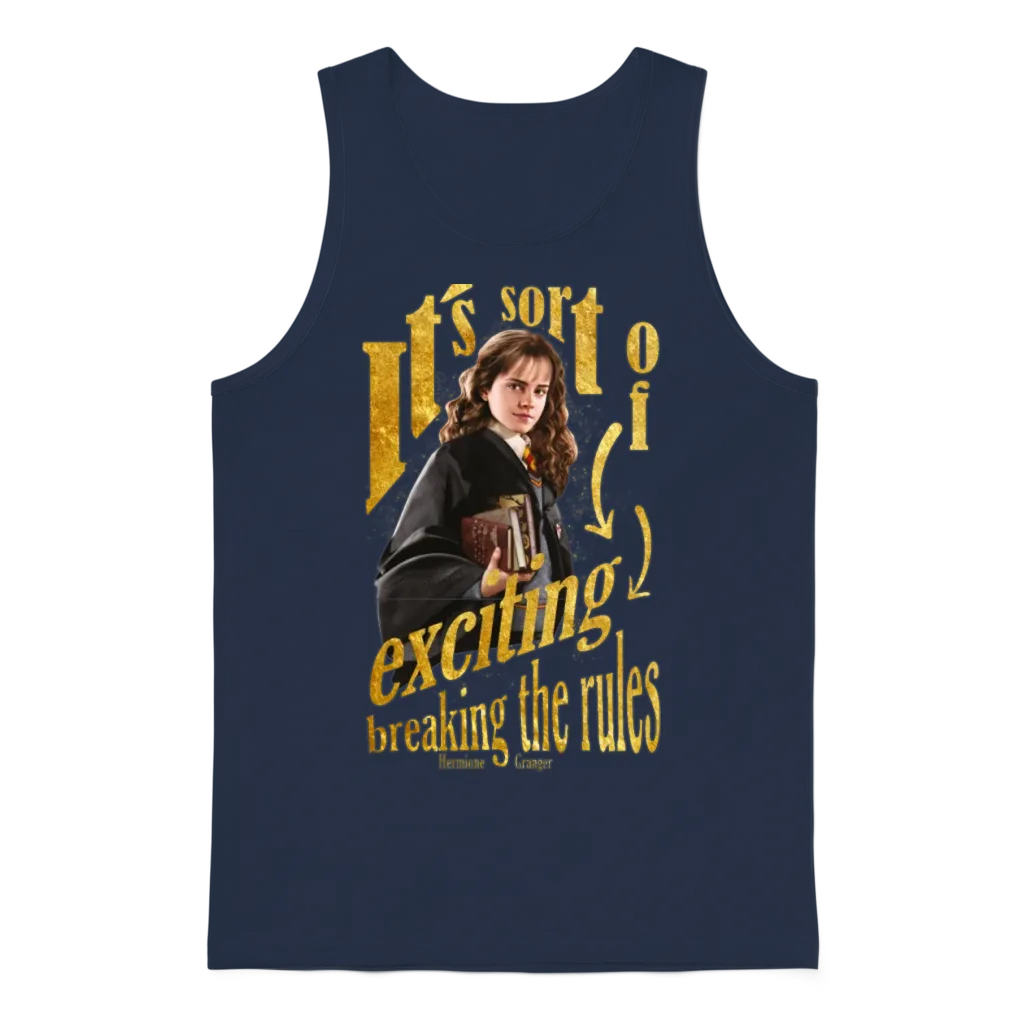 Harry Potter Hermione Goes to the Library Unisex Tank Top - Navy