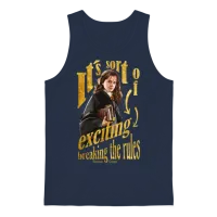 Harry Potter Hermione Goes to the Library Unisex Tank Top - Navy – 1