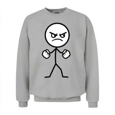Mad Stickman Unisex Sweatshirt - Ash