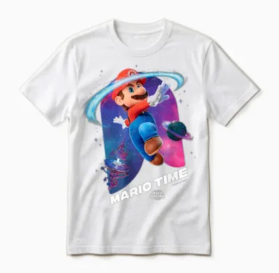 The Super Mario Galaxy Movie Mario Time Unisex T-Shirt - White
