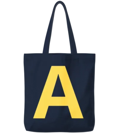 Letter a Funny Chipmunk Group Matching Halloween Tote Bags - Navy