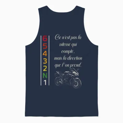 Passion Moto – Gift for Biker Original Unisex Tank Top - Navy