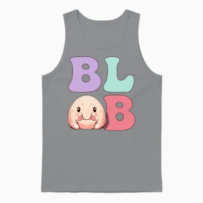 Funny Blobfish Unisex Tank Top - Sport Grey