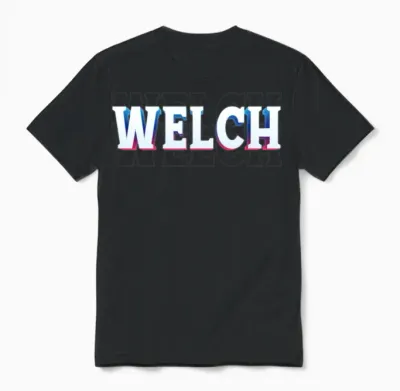 Retro - Welch Unisex T-Shirt - Black