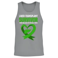 Liver Transplant Unisex Tank Top - Sport Grey – 2