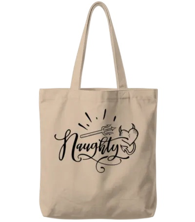 Naughty Tote Bags - Natural