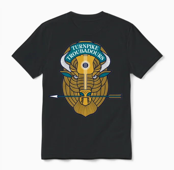 Turnpike Troubadours Country Music Unisex T-Shirt in Black