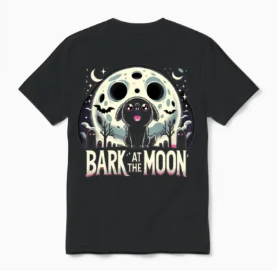 Horror Dog Halloween Spooky Dog Lover Gothic Dog Unisex T-Shirt - Black