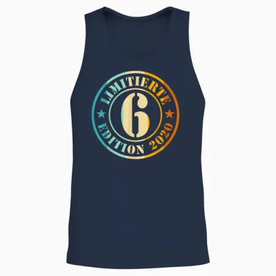6. Geburtstag Junge Mädchen Limited Edition 2012 Jahre Unisex Tank Top - Navy