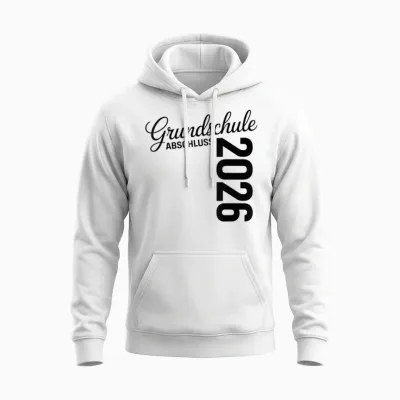 Abschluss Grundschule 2026 Grundschule Abschied Abgänger Unisex Hoodie - White