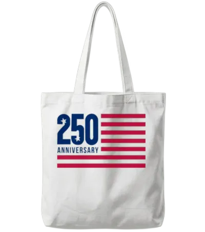 250 Anniversary Tote Bags - White